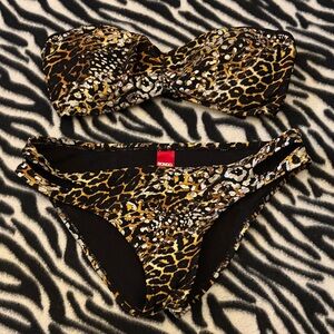 BONGO Wild Leopard Print Bikini